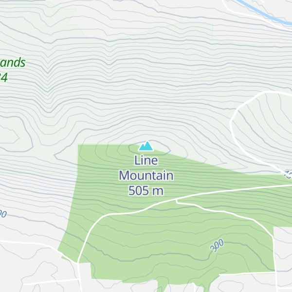 Map of Line Mountain