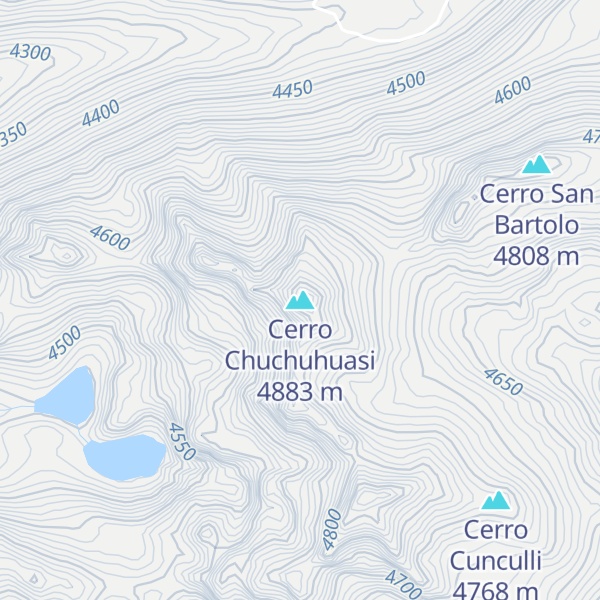 Map of Cerro Chuchuhuasi
