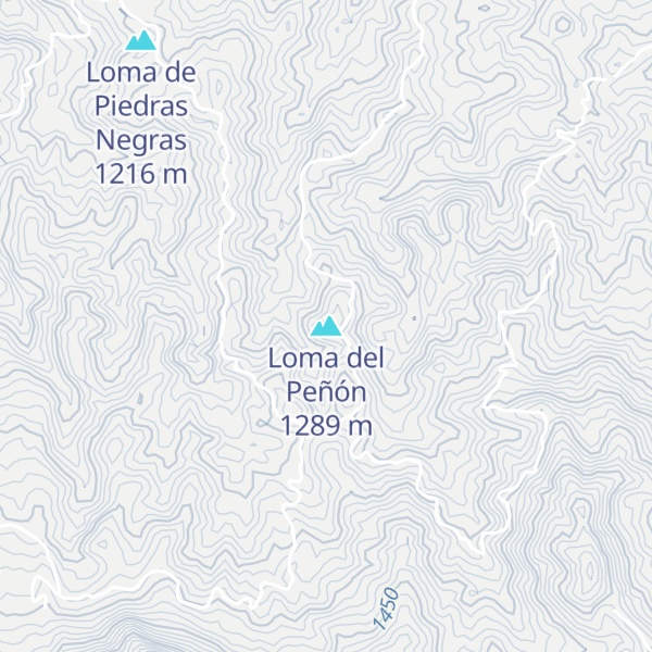 Map of Loma del Peñón