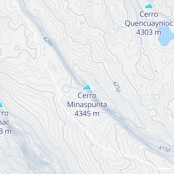 Map of Cerro Minaspunta