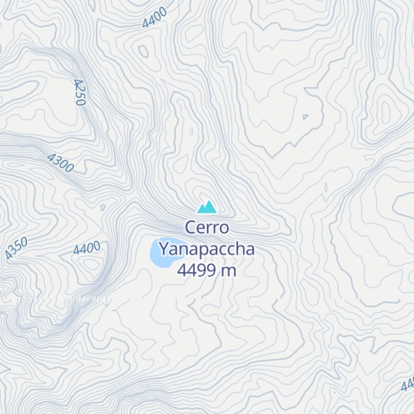 Map of Cerro Yanapaccha
