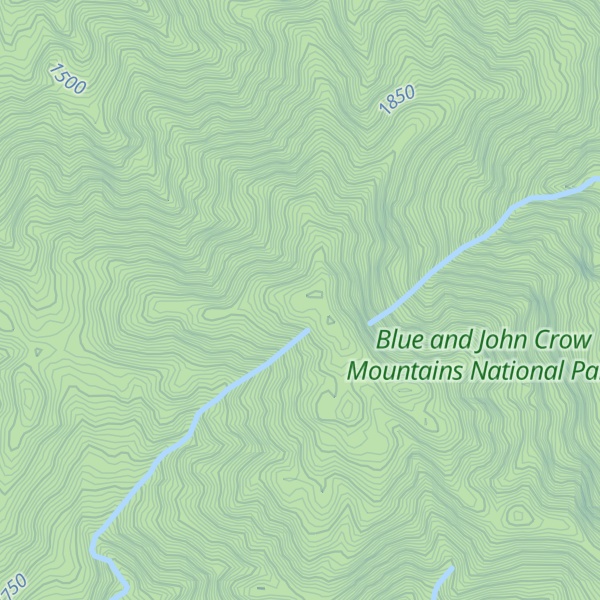 Map of Blue Mountain Peak