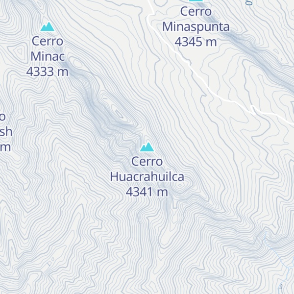 Map of Cerro Huacrahuilca
