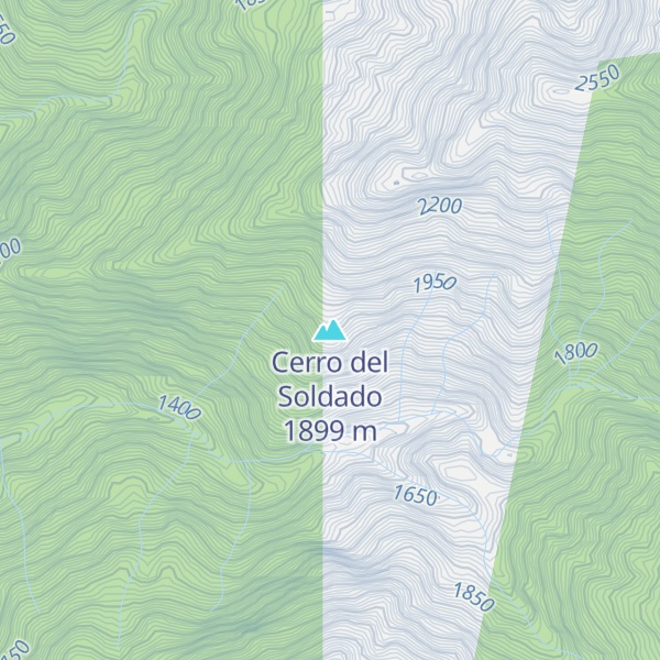 Map of Cerro del Soldado
