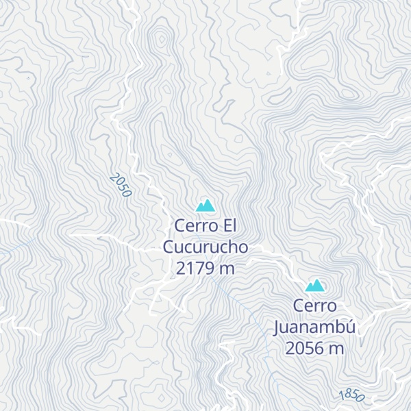 Map of Cerro El Cucurucho