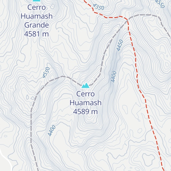 Map of Cerro Huamash