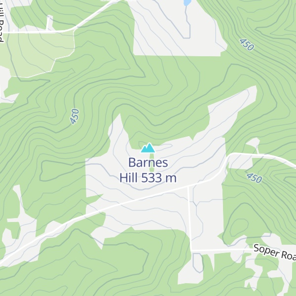 Map of Barnes Hill