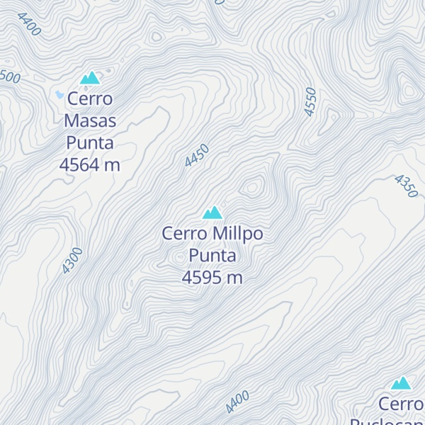 Map of Cerro Millpo Punta