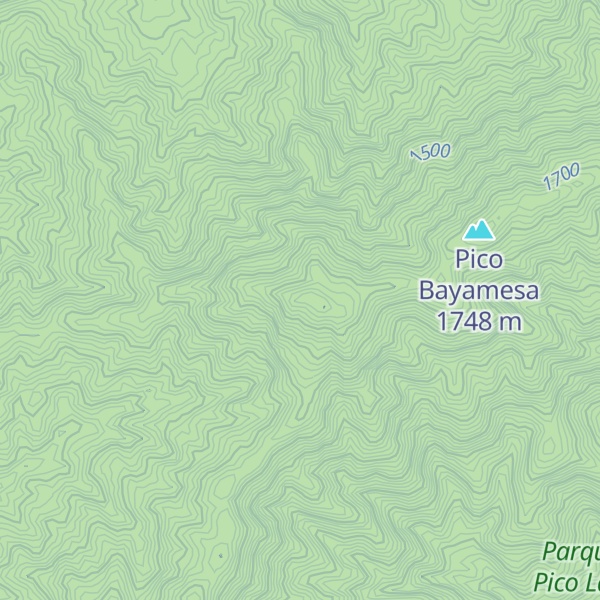 Map of Pico La Bayamesa