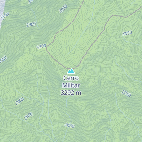 Map of Cerro Militar