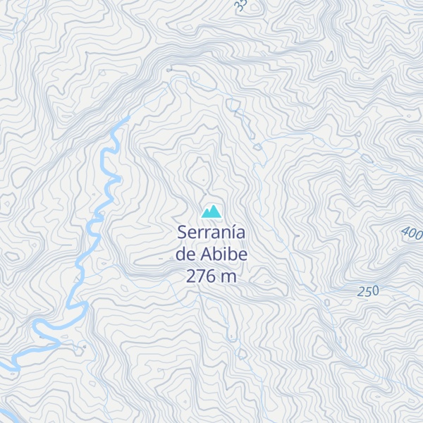 Map of Serranía de Abibe