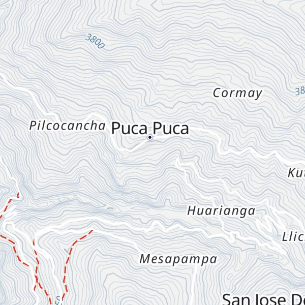 Map of Tambo Puca Puca