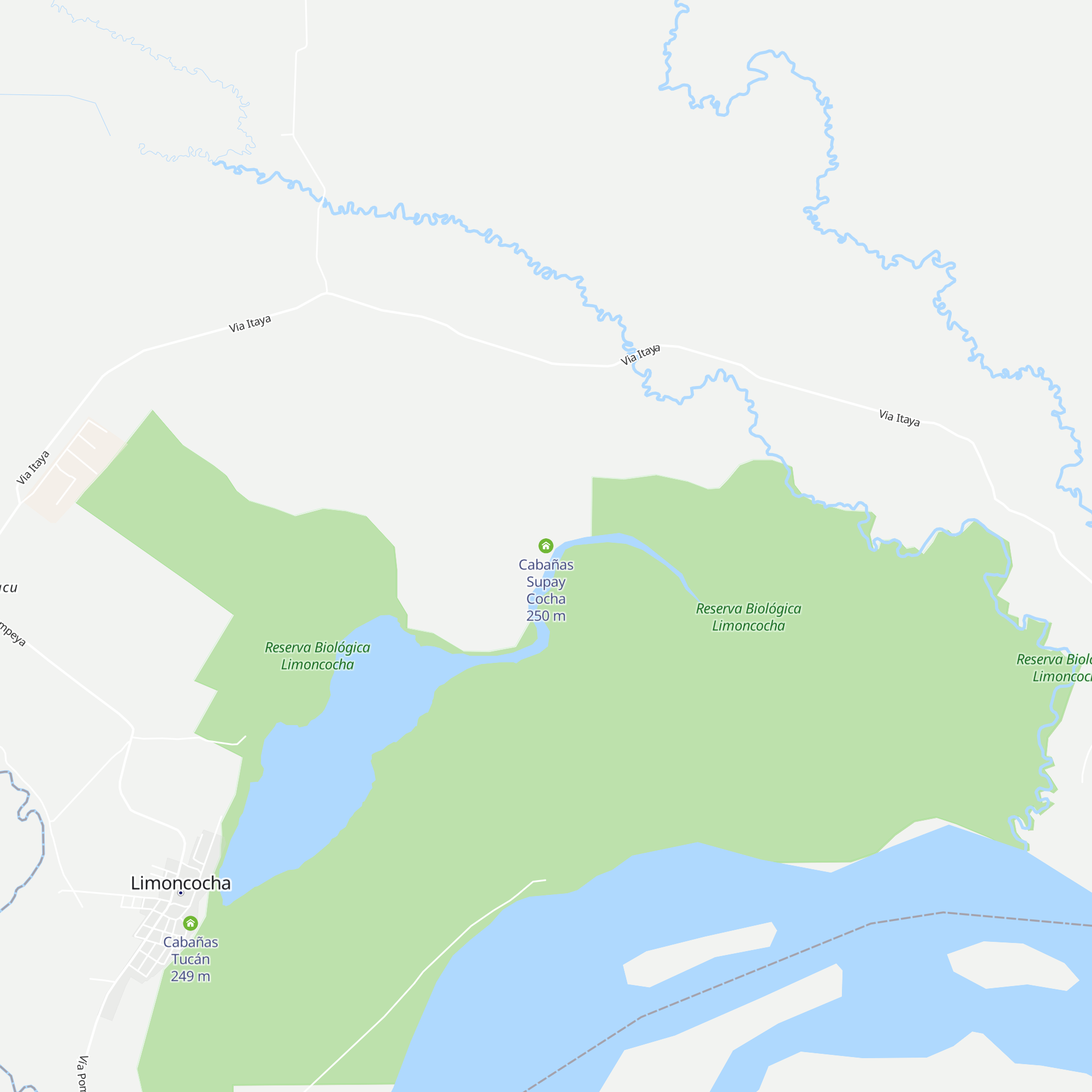 Cabañas Supay Cocha map