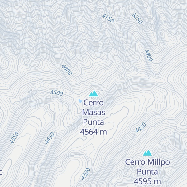 Map of Cerro Masas Punta
