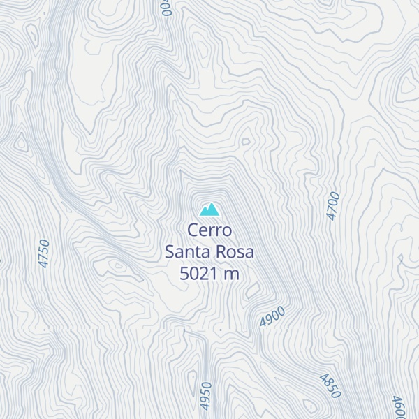 Map of Cerro Santa Rosa