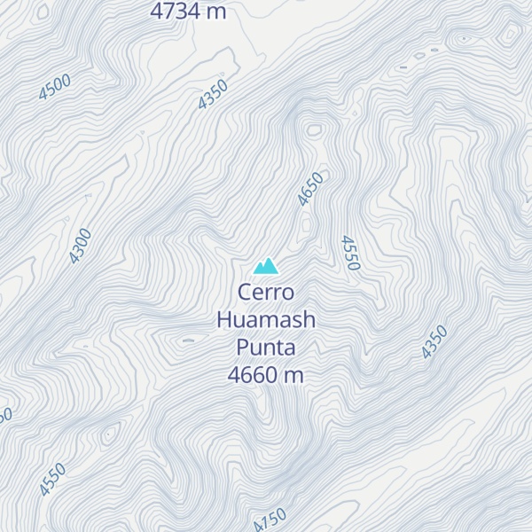 Map of Cerro Huamash Punta