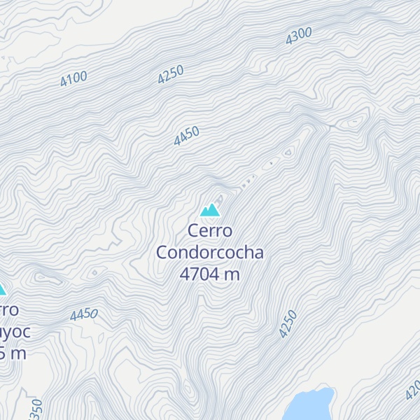 Map of Cerro Condorcocha