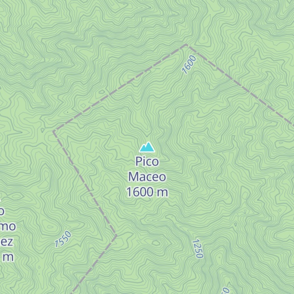 Map of Pico Maceo
