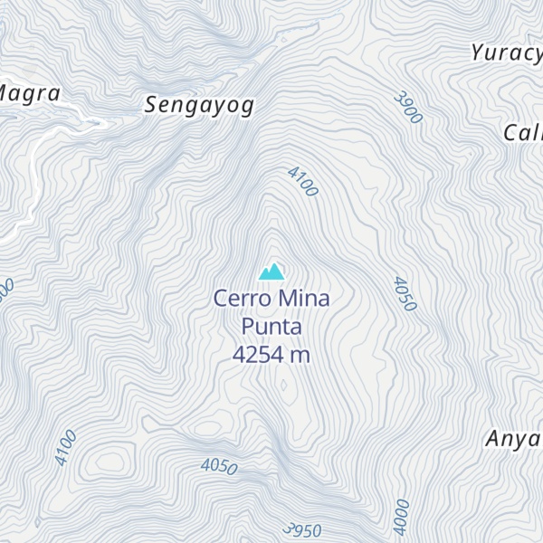 Map of Cerro Mina Punta
