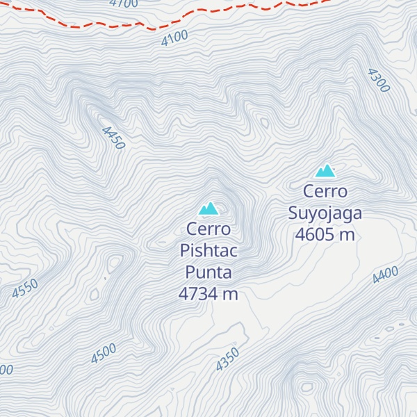Map of Cerro Pishtac Punta