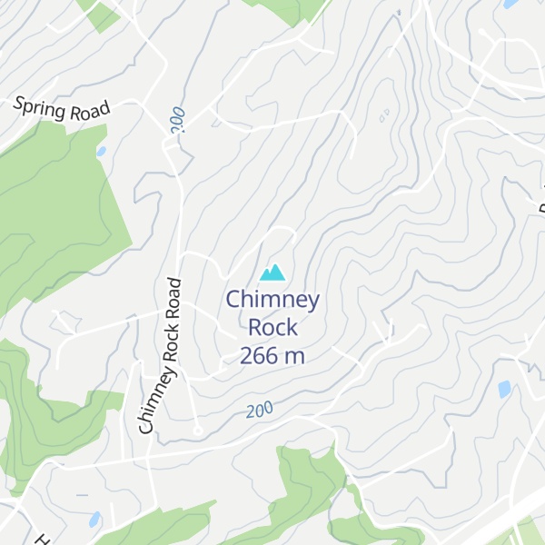 Map of Chimney Rock