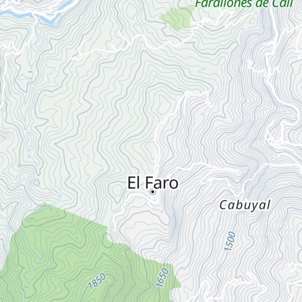 Map of Alto El Faro