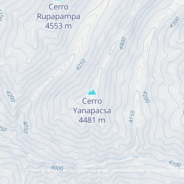 Map of Cerro Yanapacsa