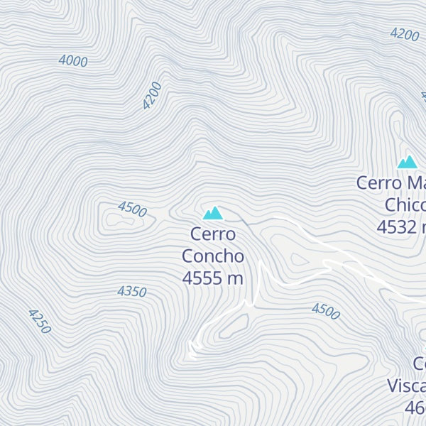 Map of Cerro Concho