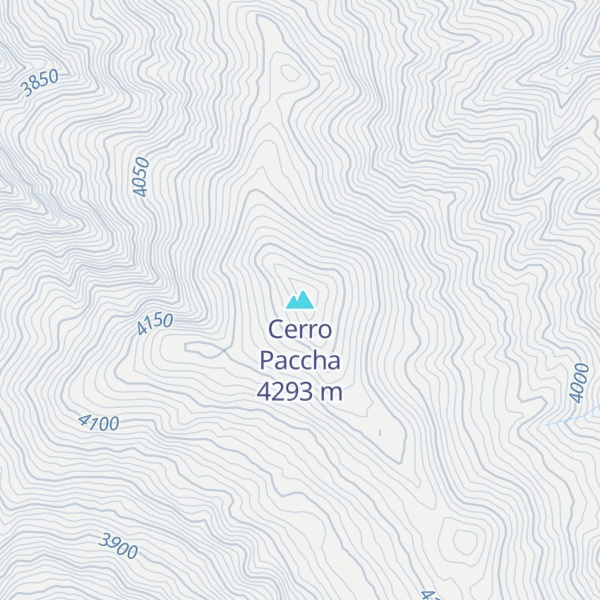 Map of Cerro Paccha