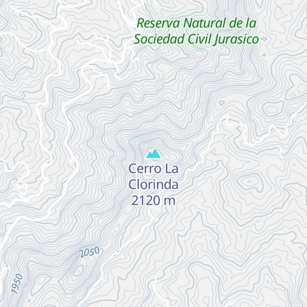 Map of Cerro La Clorinda