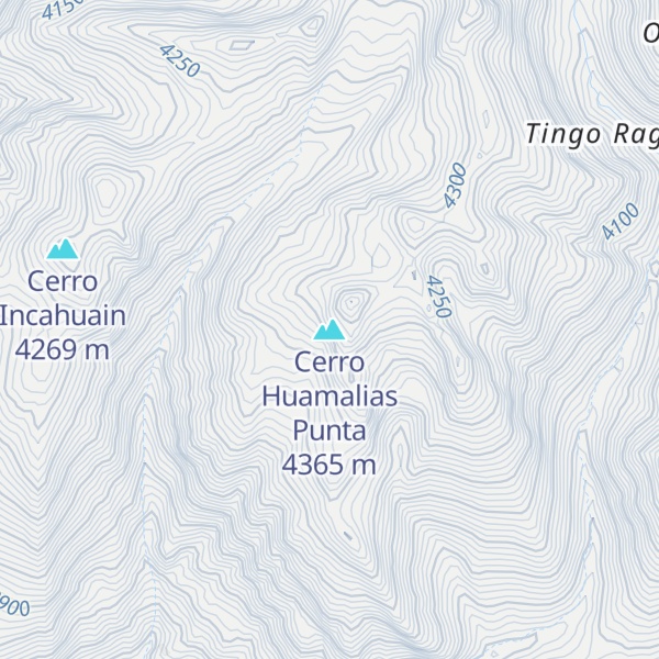 Map of Cerro Huamalias Punta