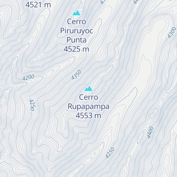 Map of Cerro Rupapampa