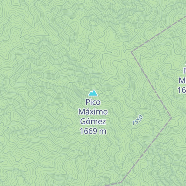 Map of Pico Máximo Gómez