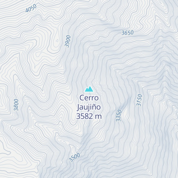 Map of Cerro Jaujiño