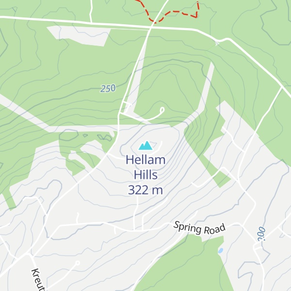 Map of Hellam Hills