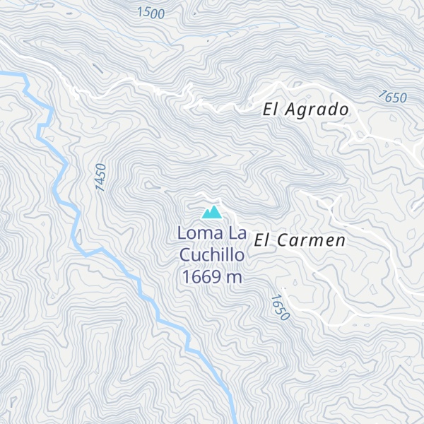 Map of Loma La Cuchillo