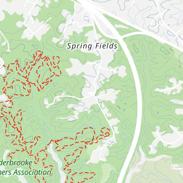 Map of Bacon Ridge