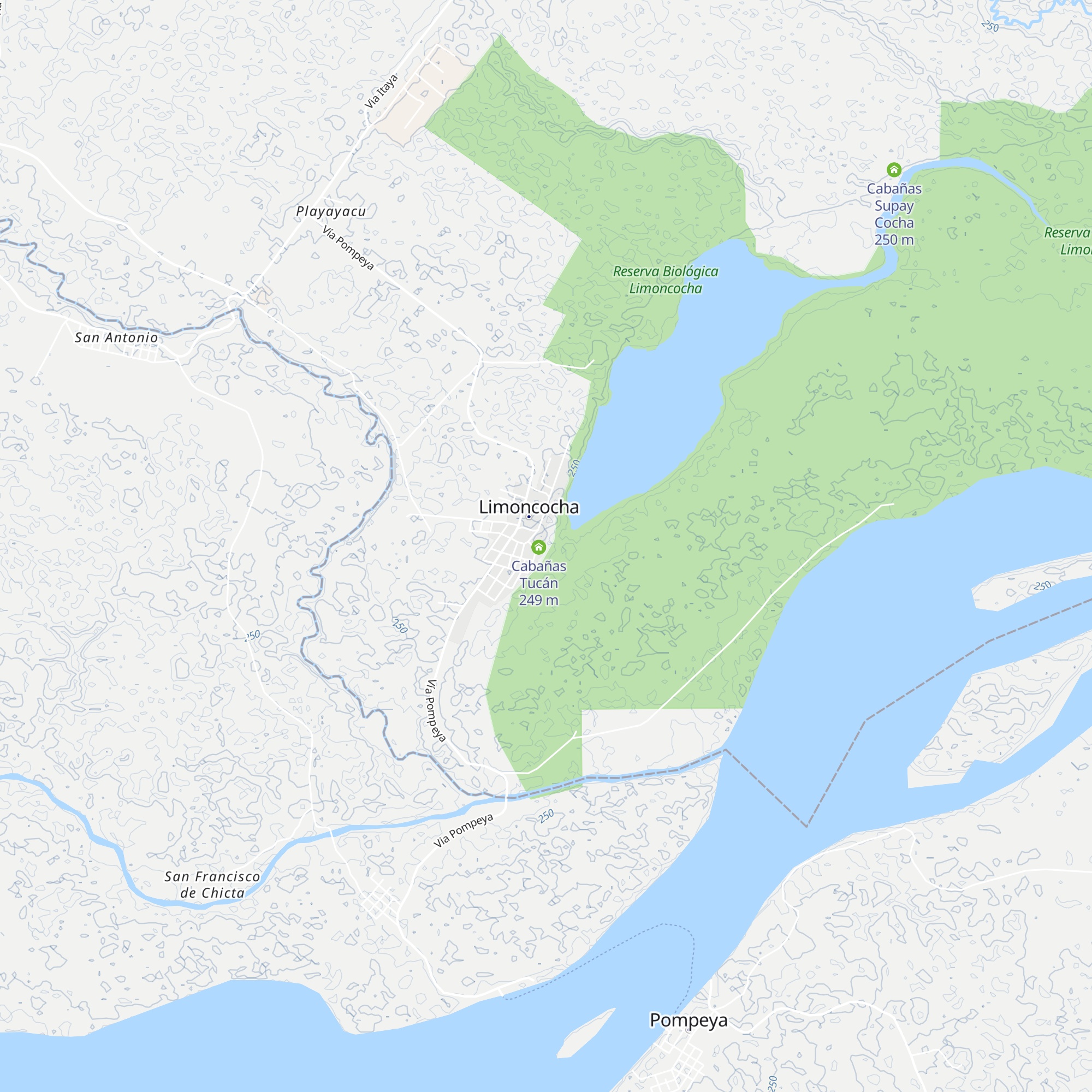 Cabañas Pusara map