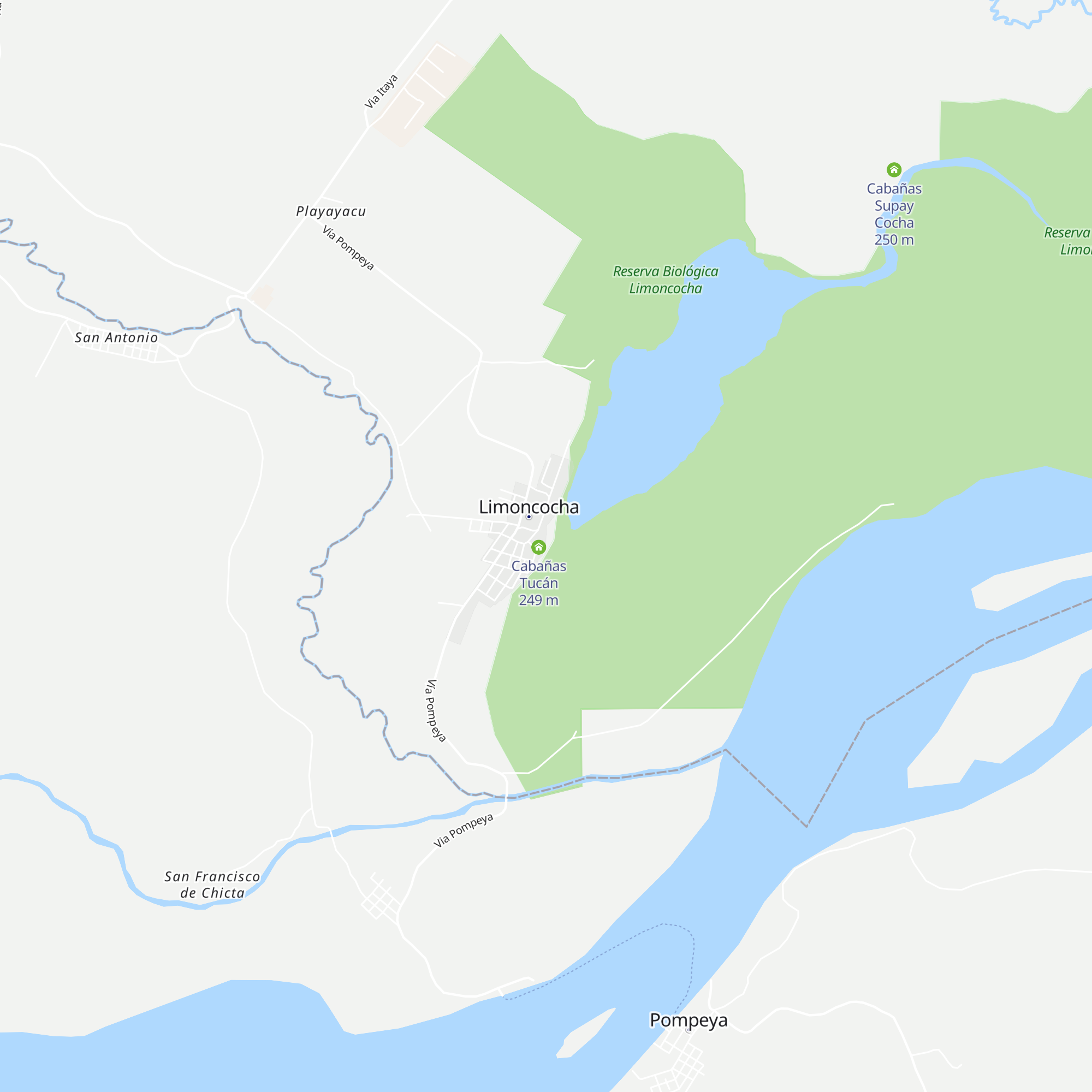 Cabañas Pusara map