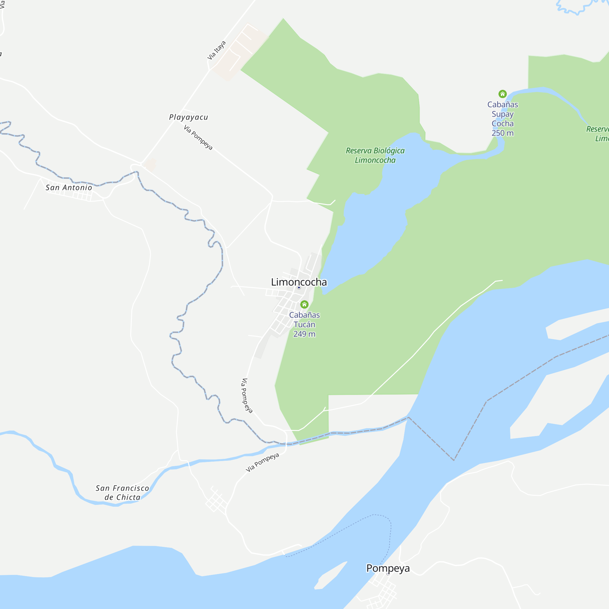 Cabañas Tucán map