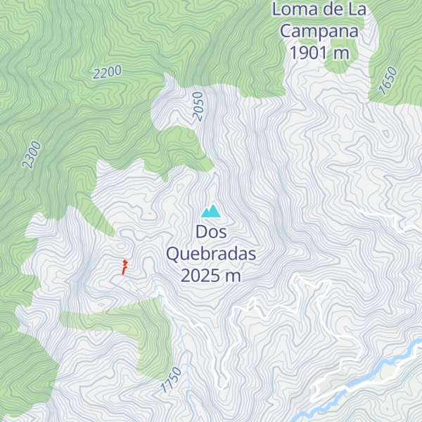 Map of Dos Quebradas