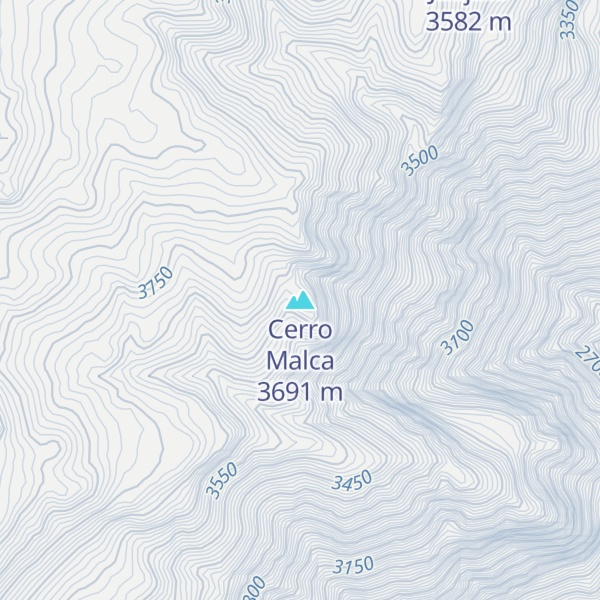 Map of Cerro Malca