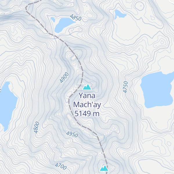 Map of Yana Mach'ay