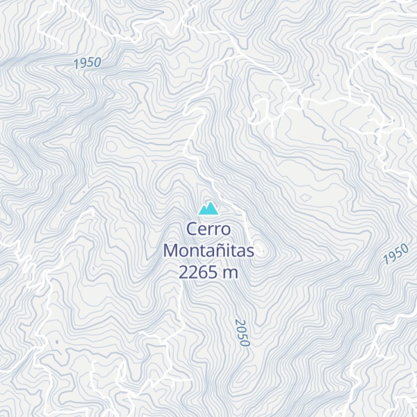 Map of Cerro Montañitas