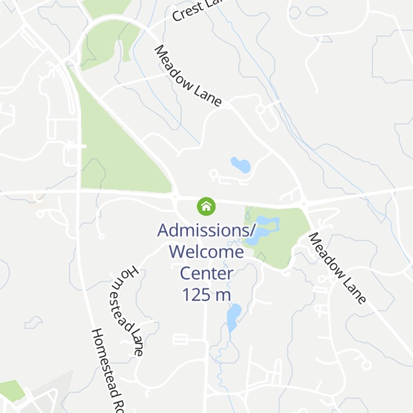 Map of Admissions/Welcome Center