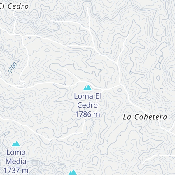 Map of Loma El Cedro