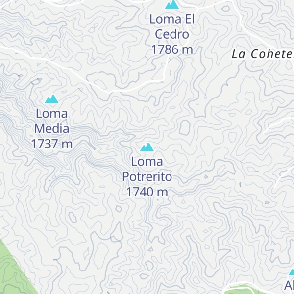 Map of Loma Potrerito