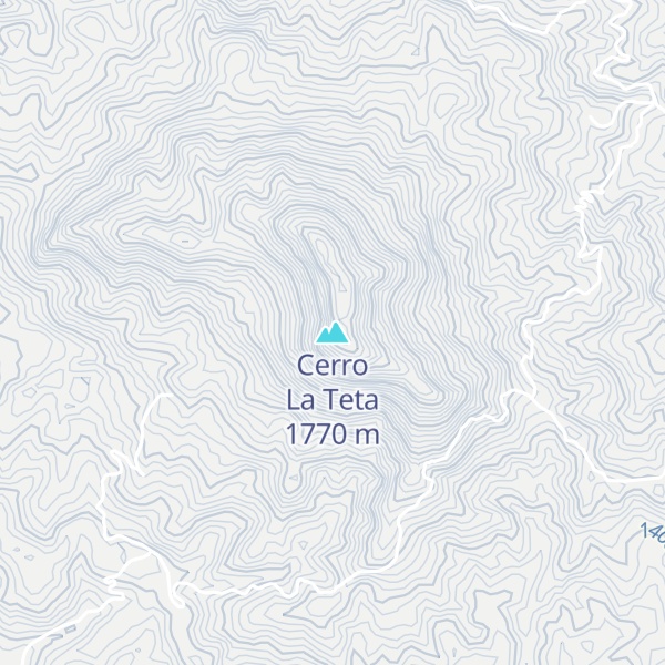 Map of Cerro La Teta