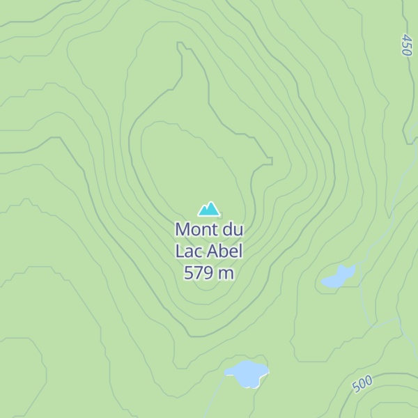 Map of Mont du Lac Abel