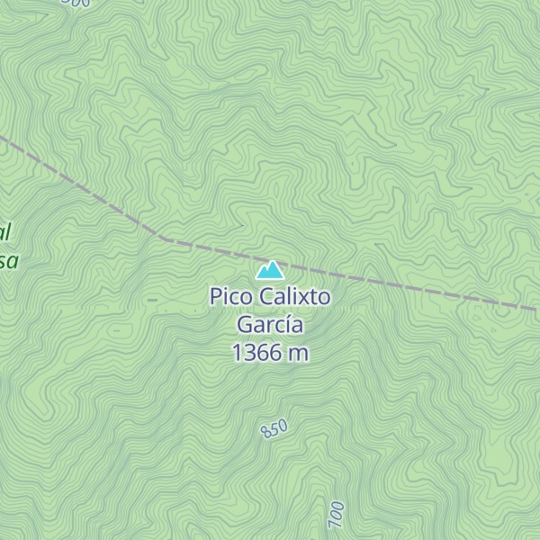 Map of Pico Calixto García